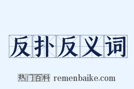 反扑反义词是什么意思的图片